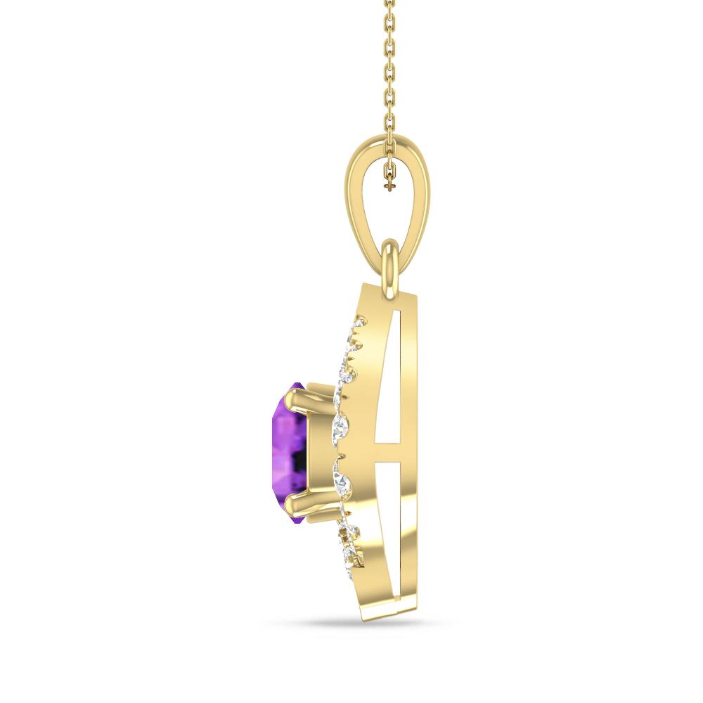 Yellow Gold - Amethyst