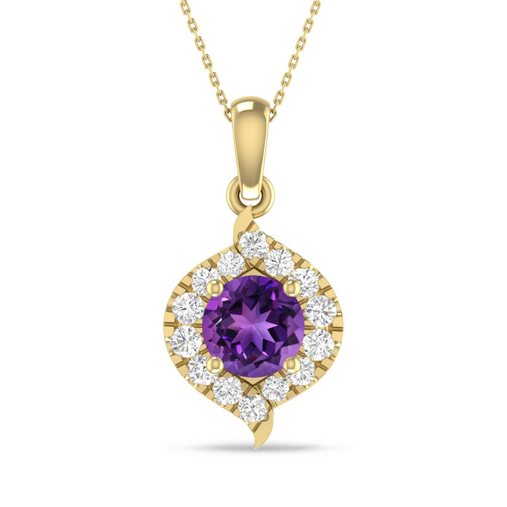 Yellow Gold - Amethyst