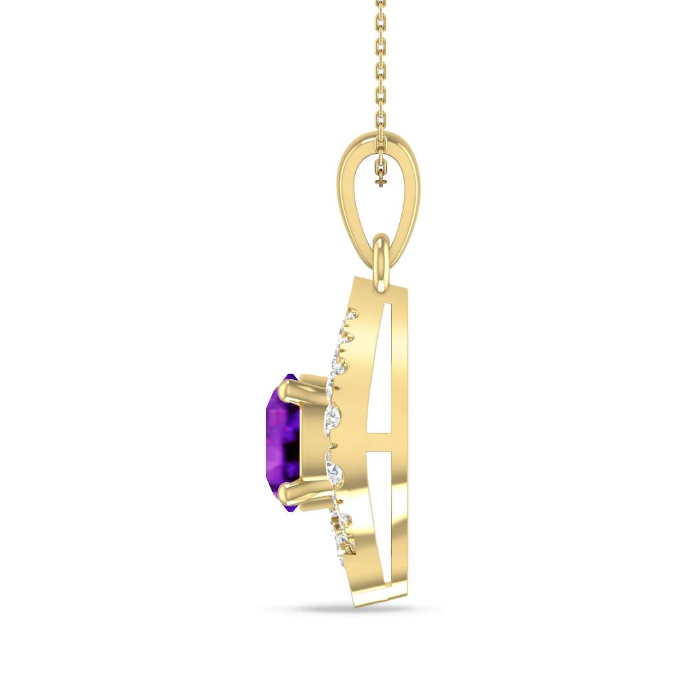 Yellow Gold - Amethyst