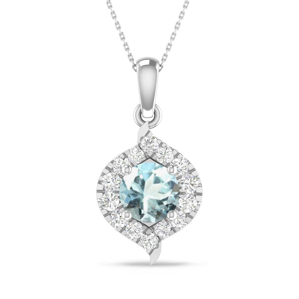 White Gold - Aquamarine