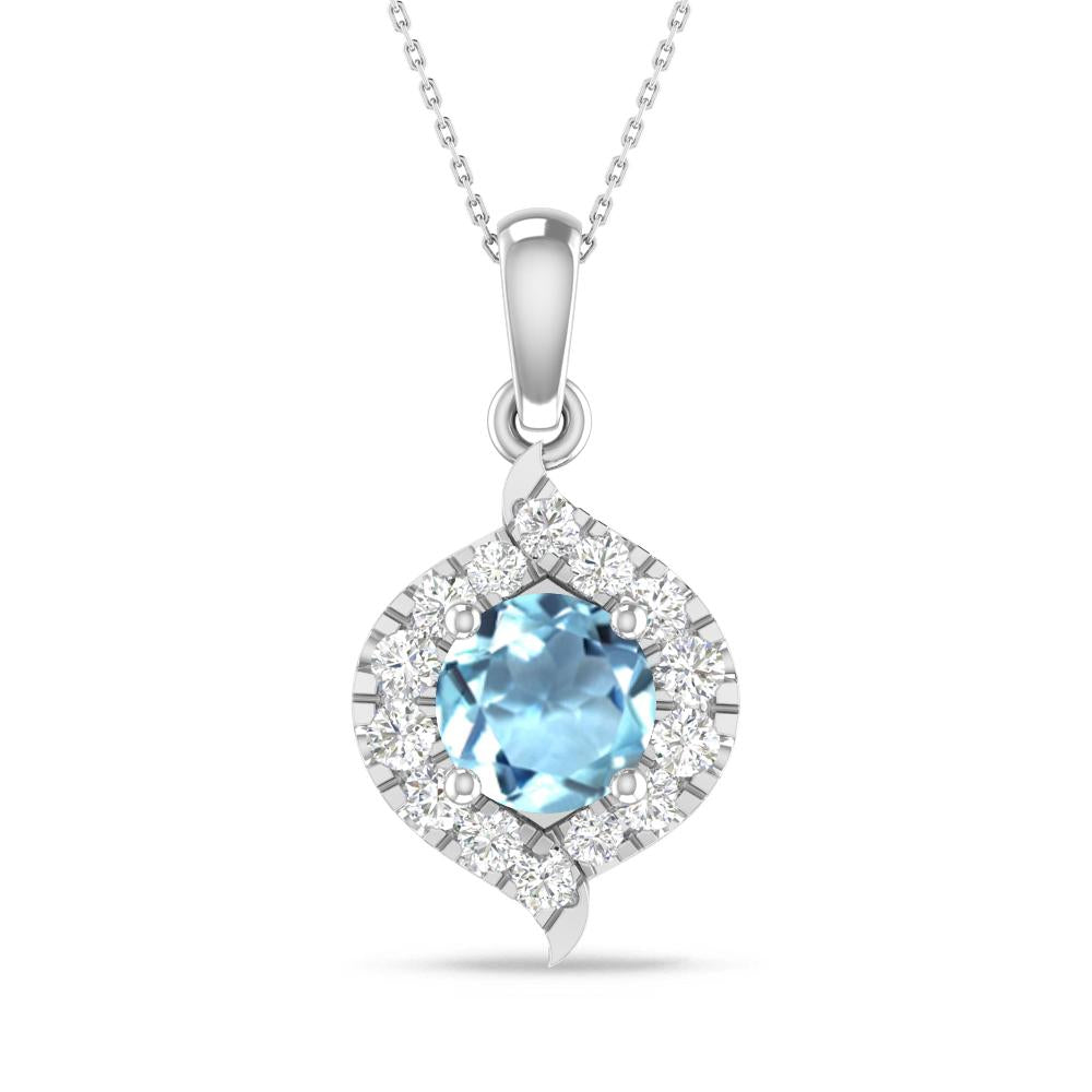 White Gold - Aquamarine