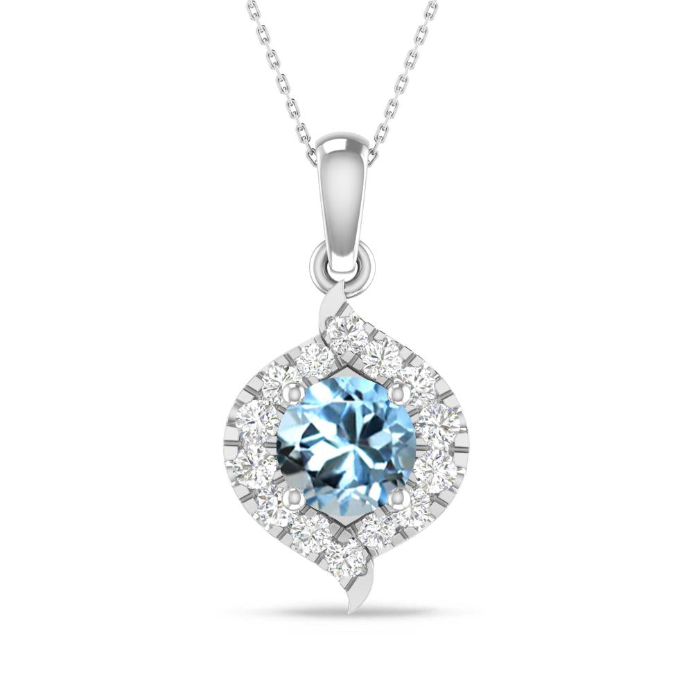 White Gold - Aquamarine