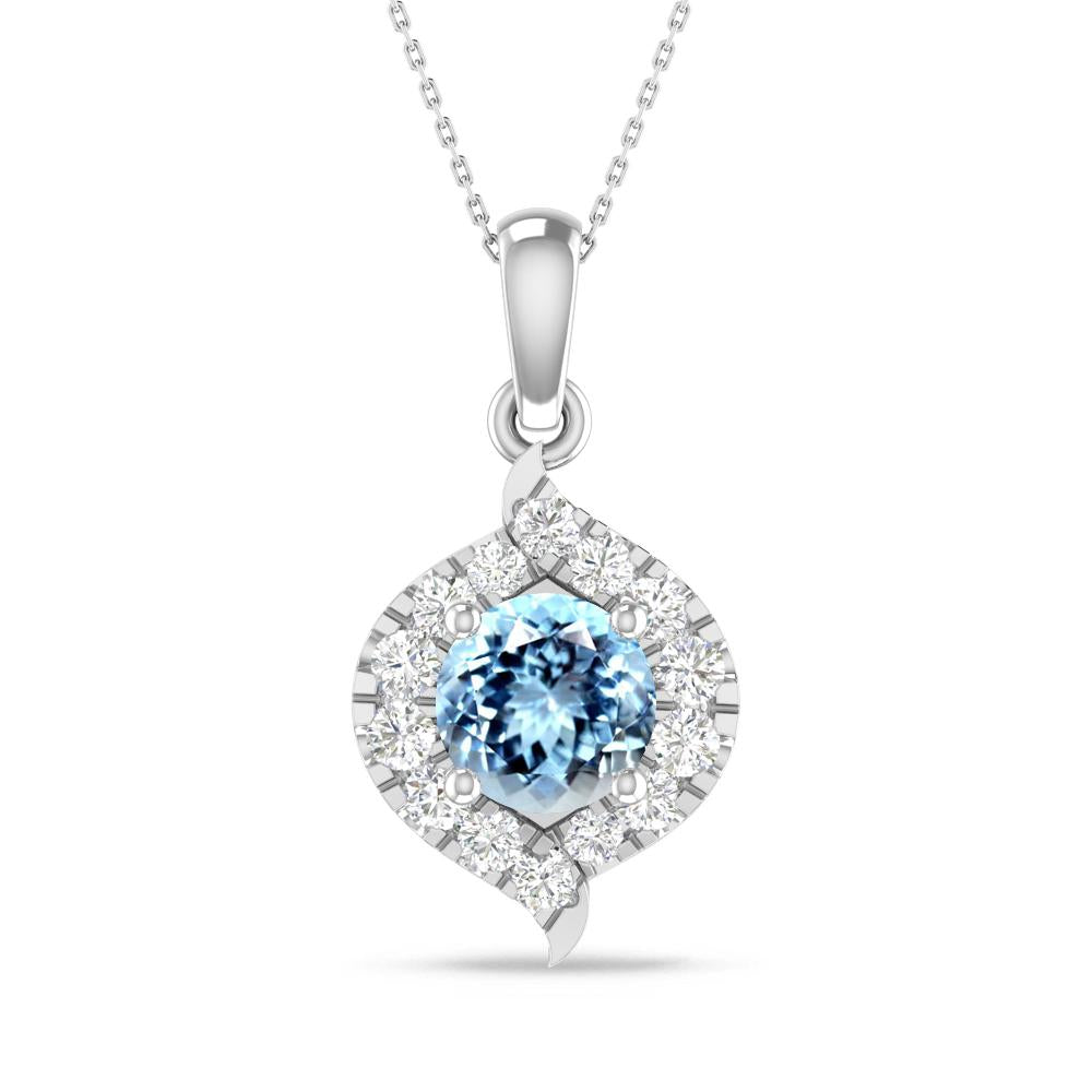White Gold - Aquamarine