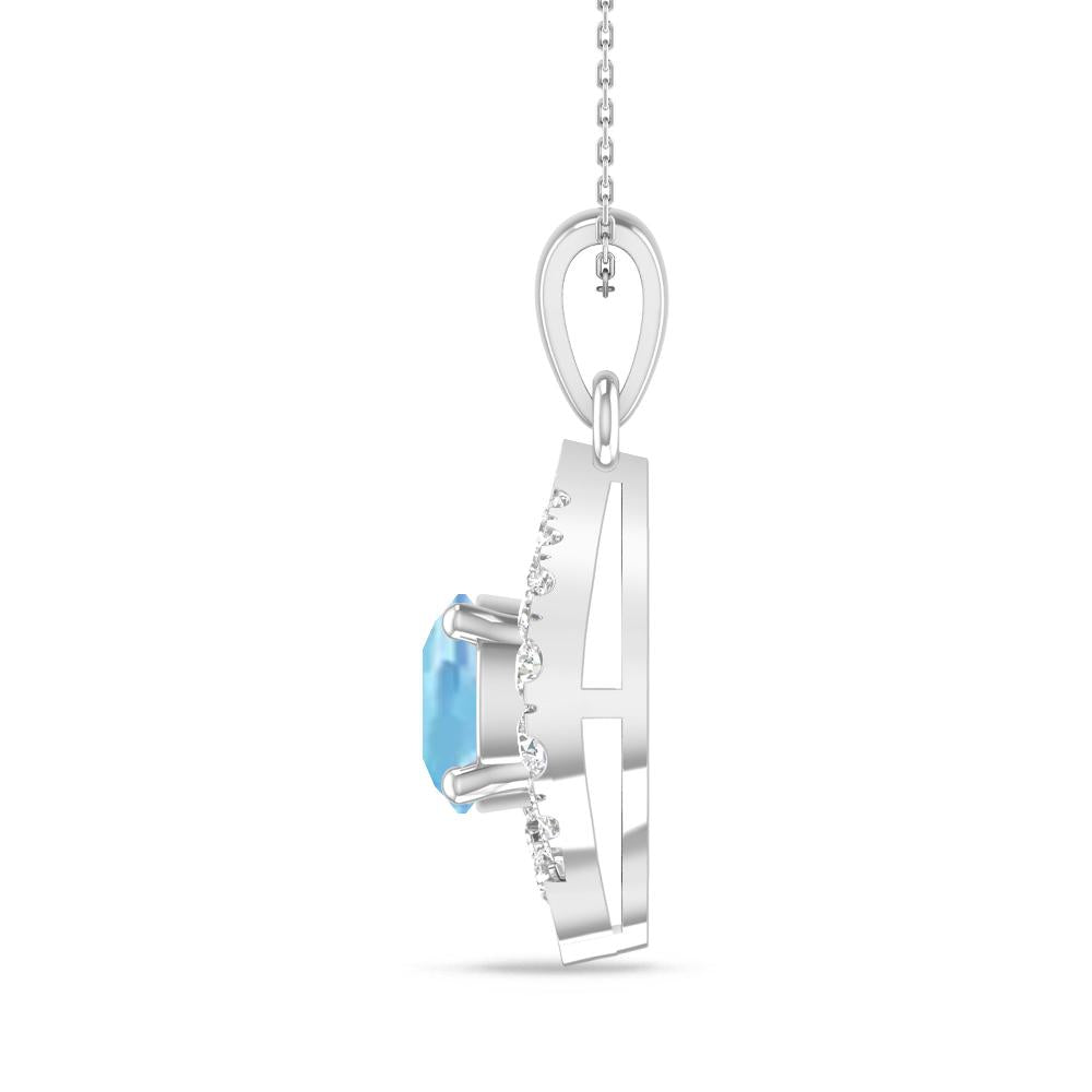 White Gold - Aquamarine