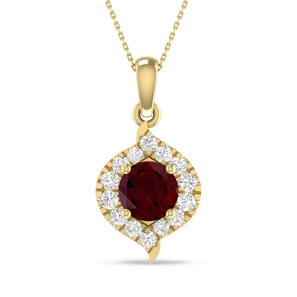 Yellow Gold - Garnet