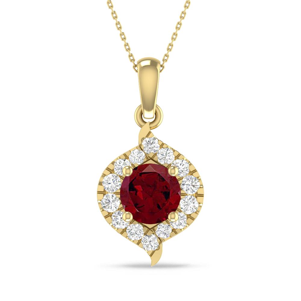 Yellow Gold - Garnet