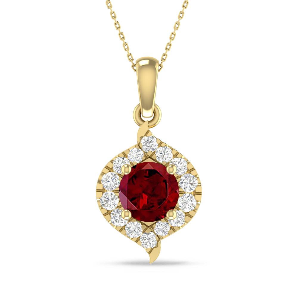 Yellow Gold - Garnet