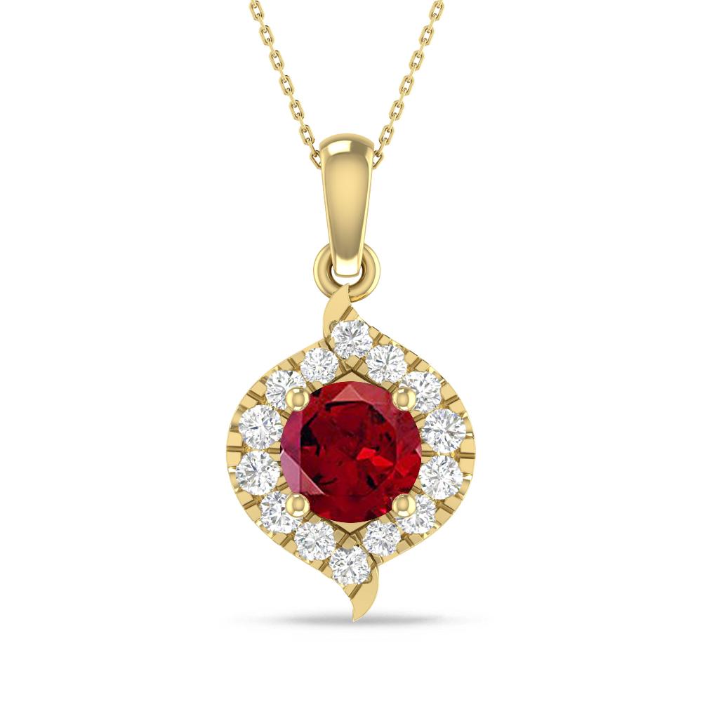 Yellow Gold - Garnet