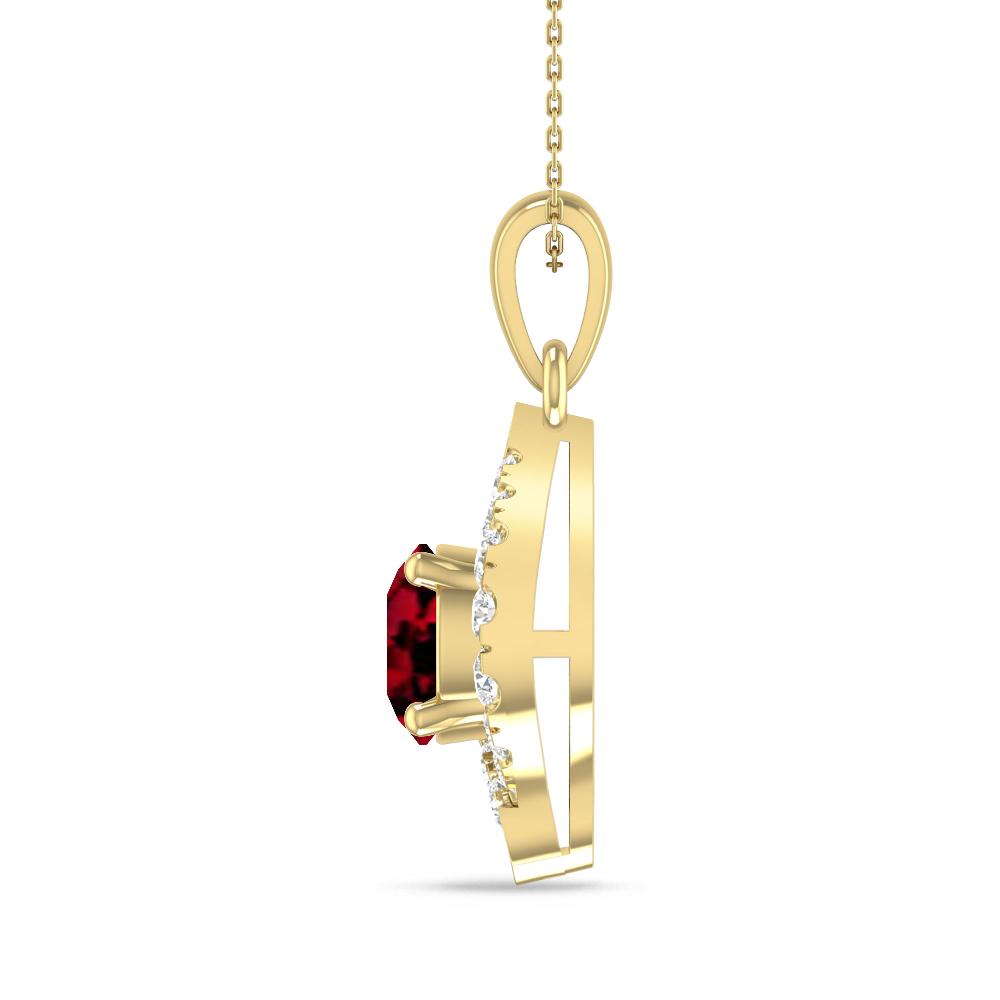 Yellow Gold - Garnet