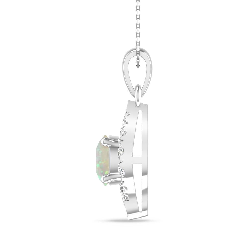White Gold - Opal