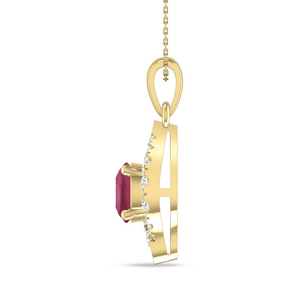 Yellow Gold - Pink Tourmaline