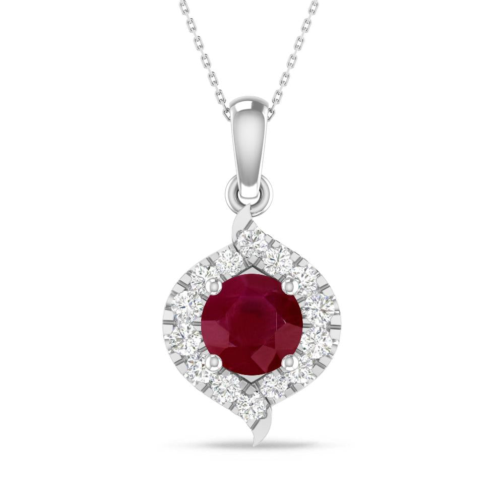 White Gold - Ruby