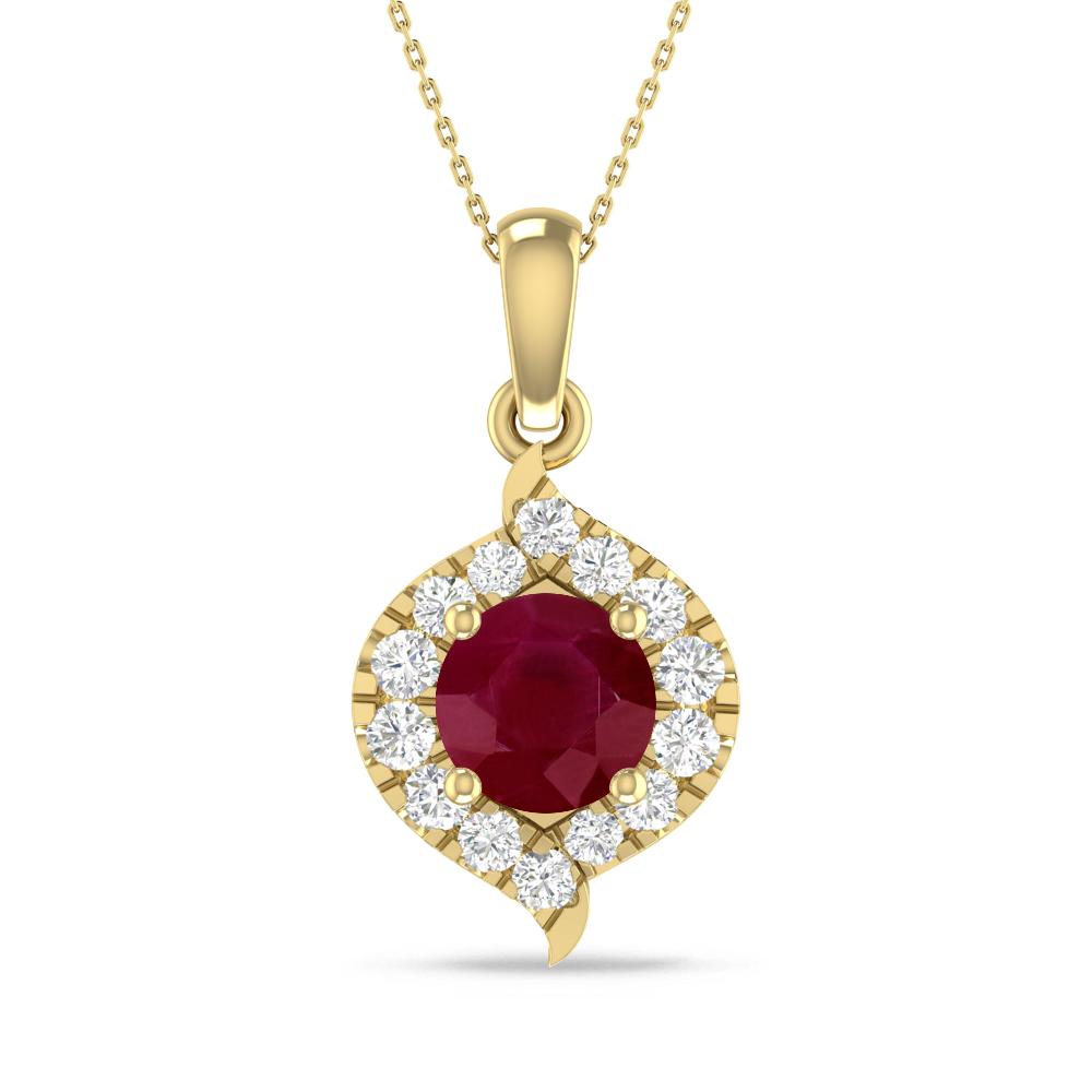 Yellow Gold - Ruby