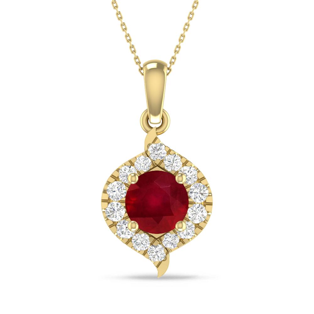 Yellow Gold - Ruby