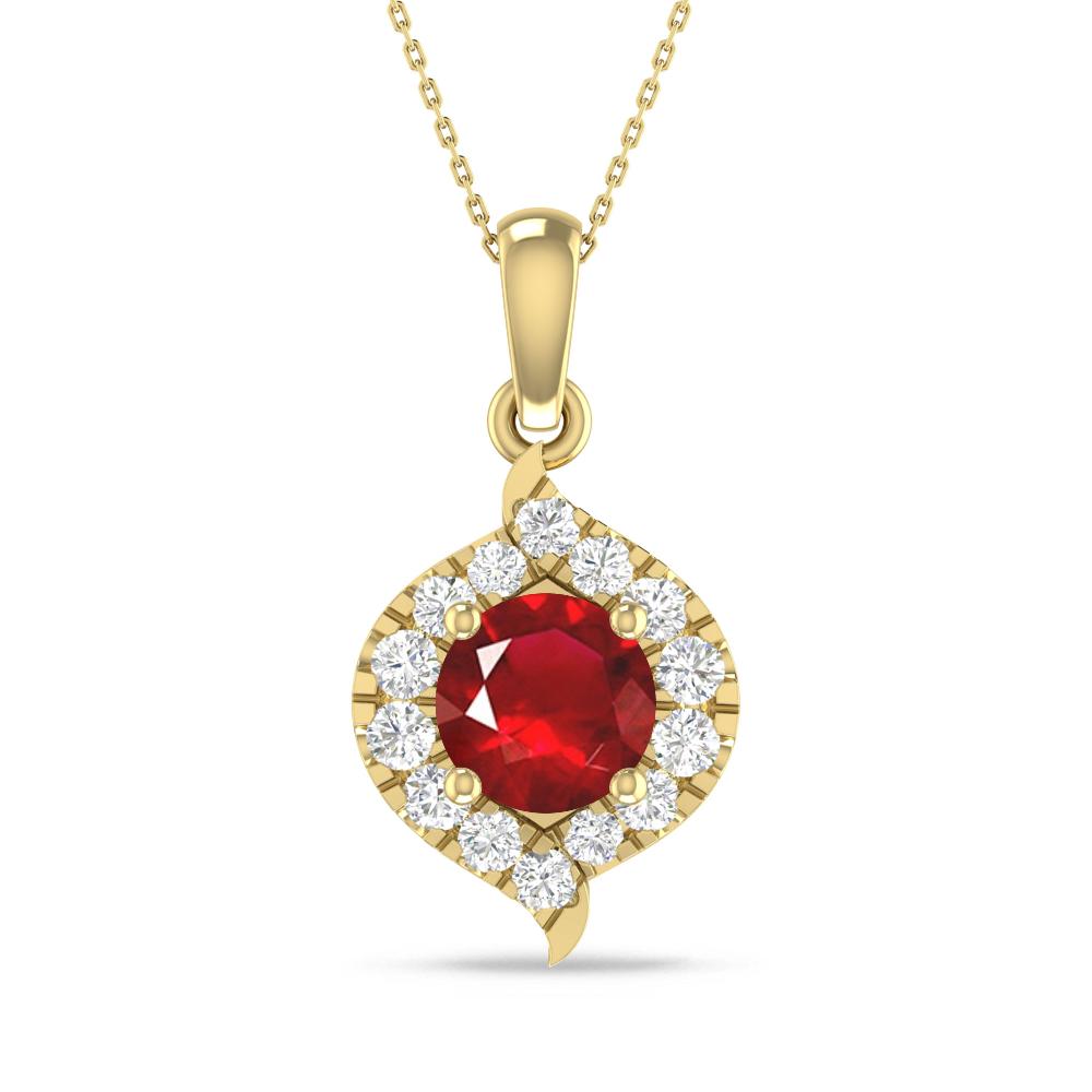 Yellow Gold - Ruby