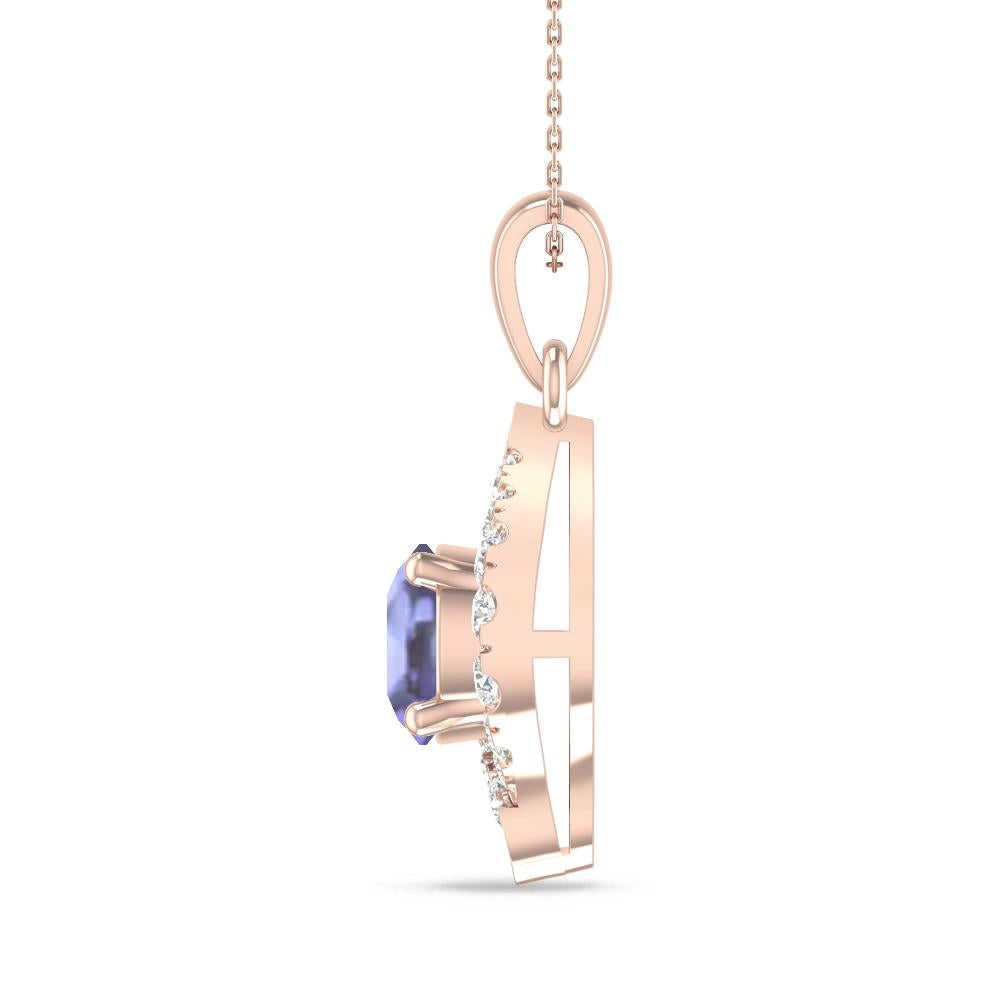 Rose Gold - Tanzanite