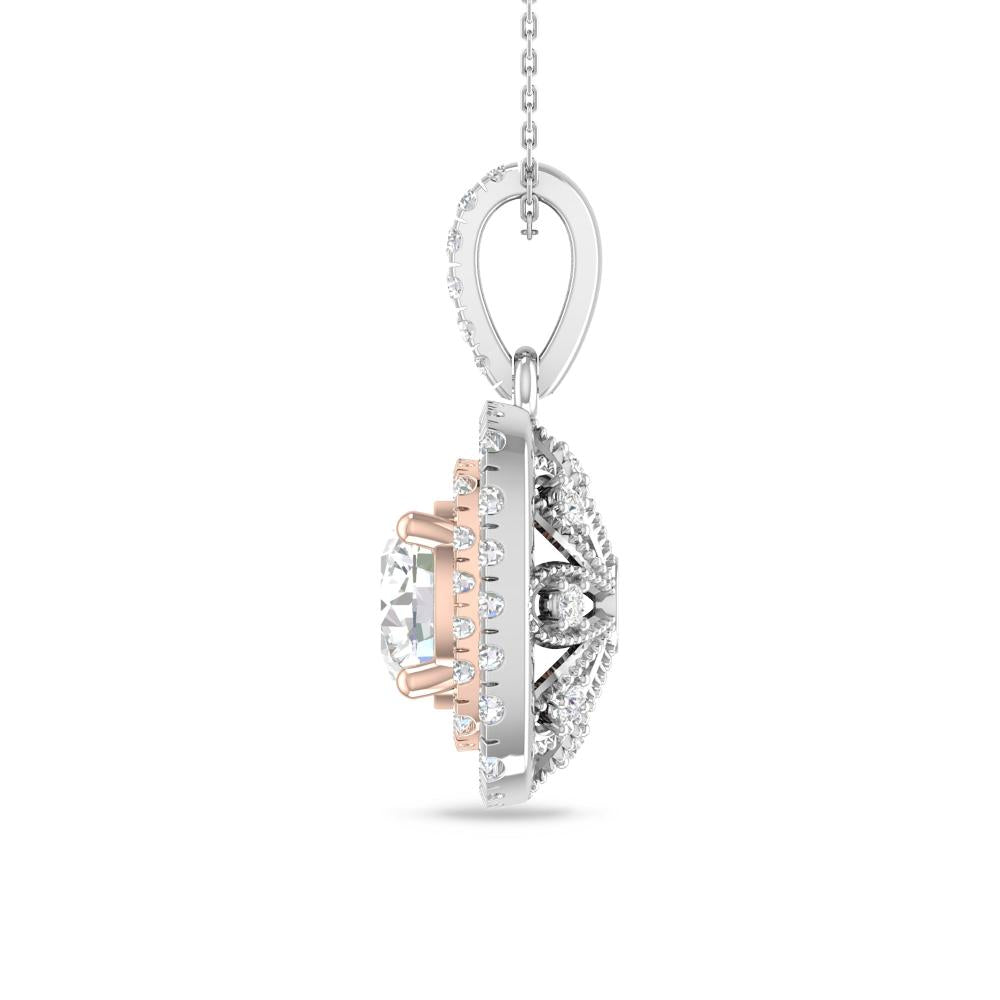 White Gold/Rose Gold - Diamond
