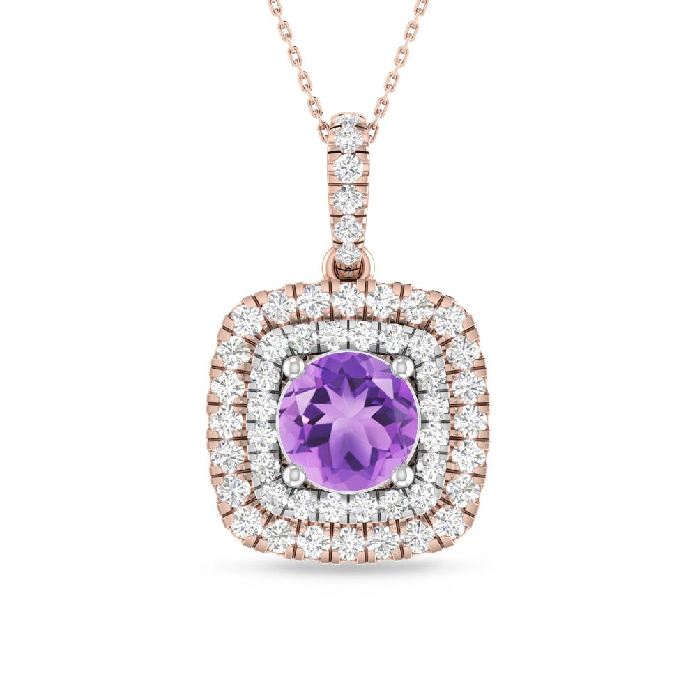 Rose Gold/White Gold - Amethyst