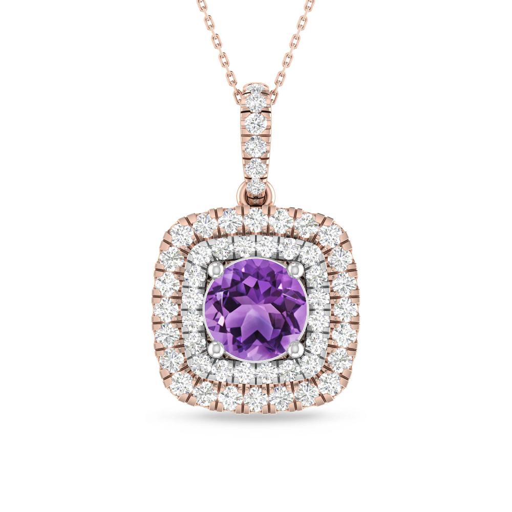 Rose Gold/White Gold - Amethyst