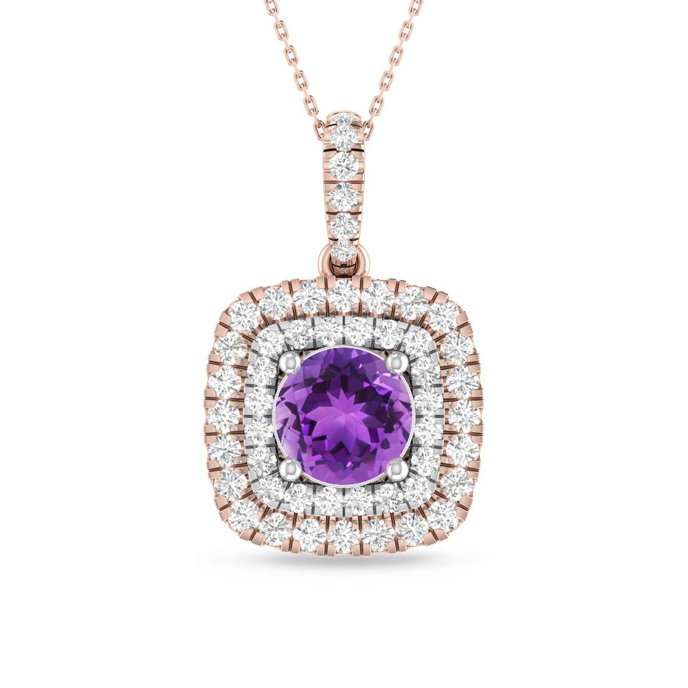 Rose Gold/White Gold - Amethyst