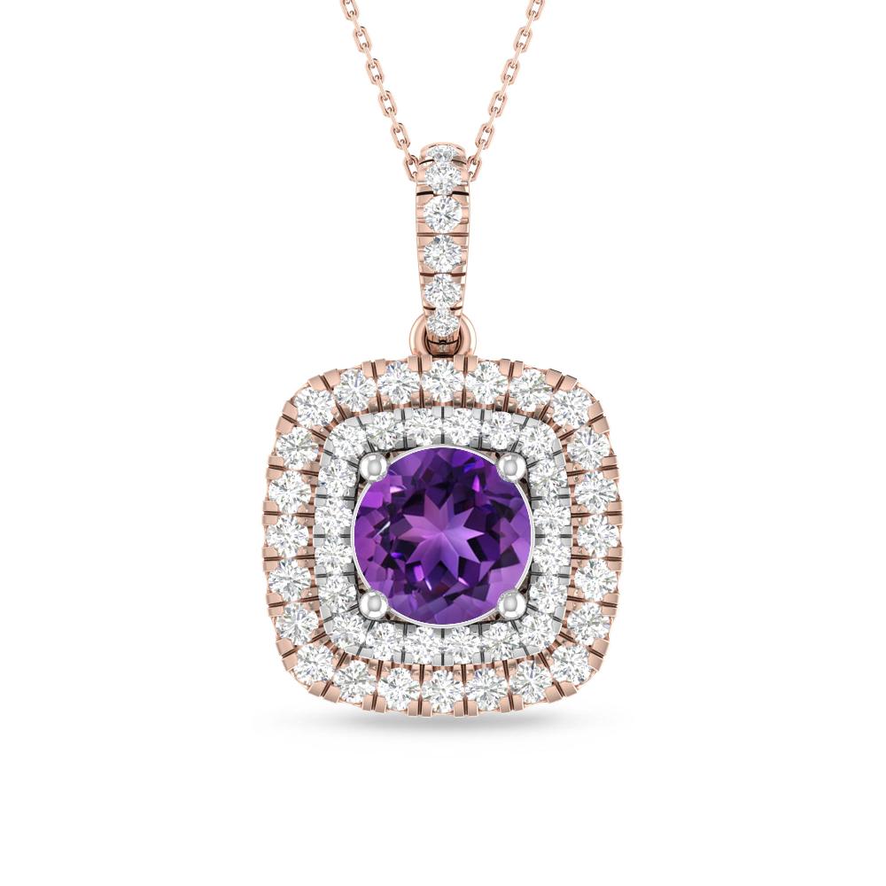 Rose Gold/White Gold - Amethyst