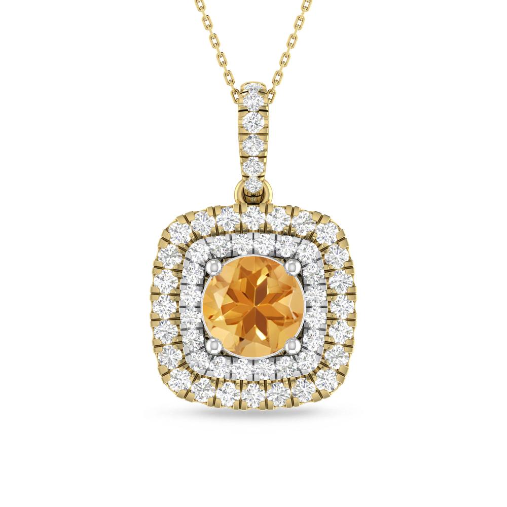 Yellow Gold/White Gold - Citrine