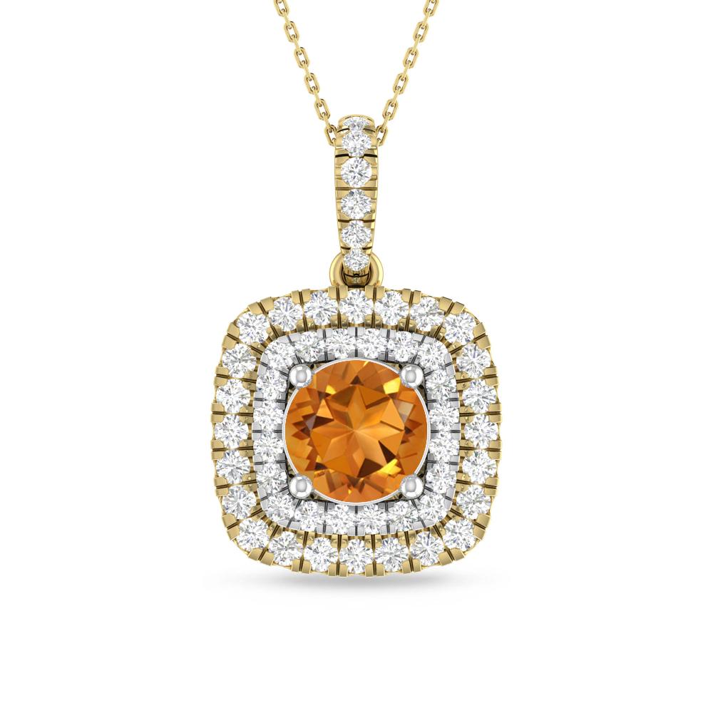 Yellow Gold/White Gold - Citrine
