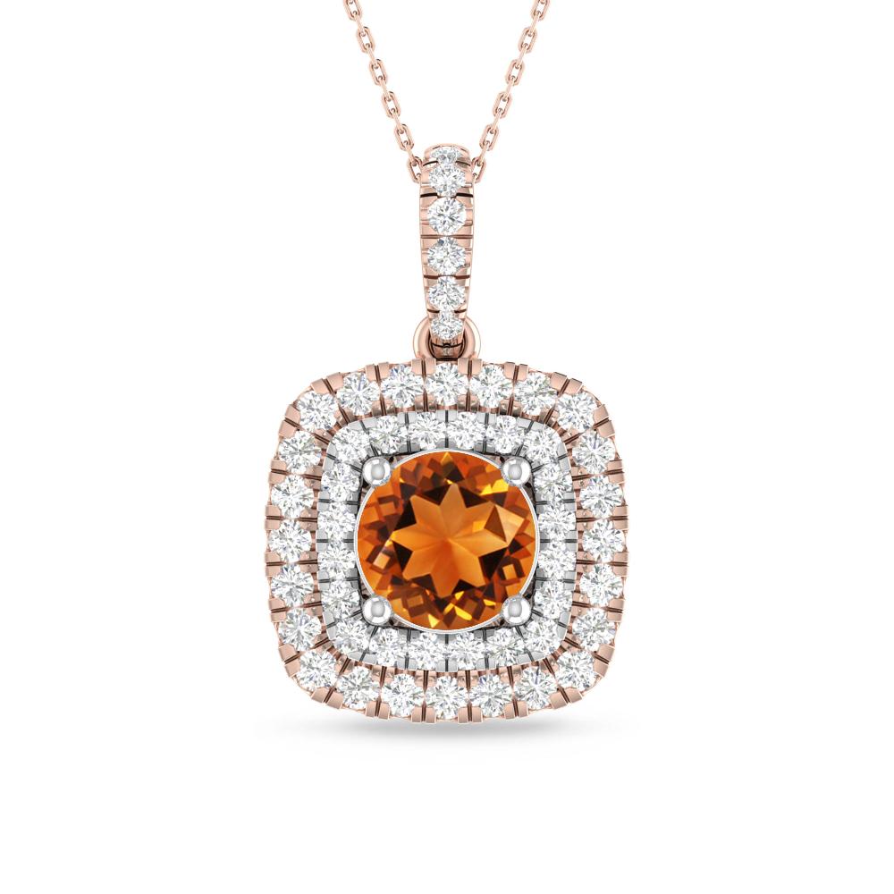 Rose Gold/White Gold - Citrine