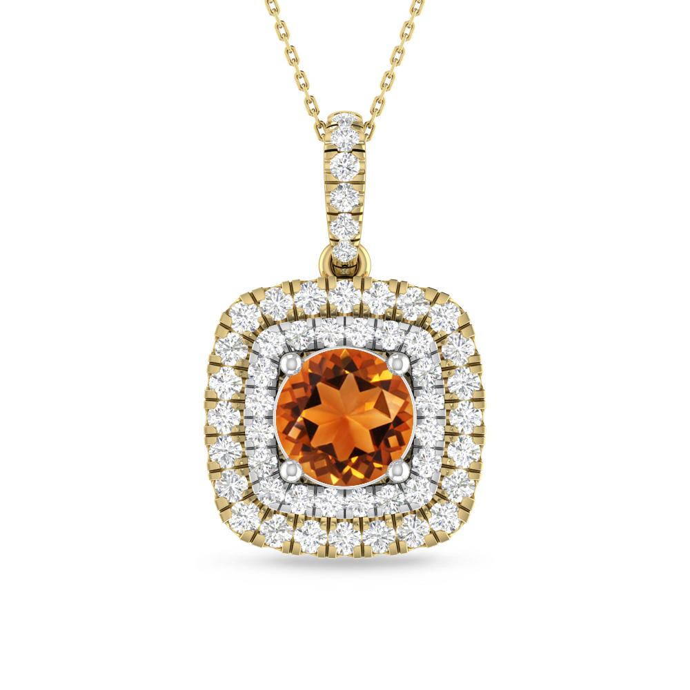 Yellow Gold/White Gold - Citrine
