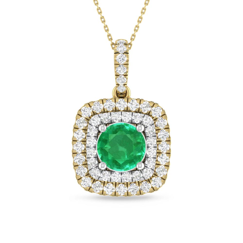 Yellow Gold/White Gold - Emerald