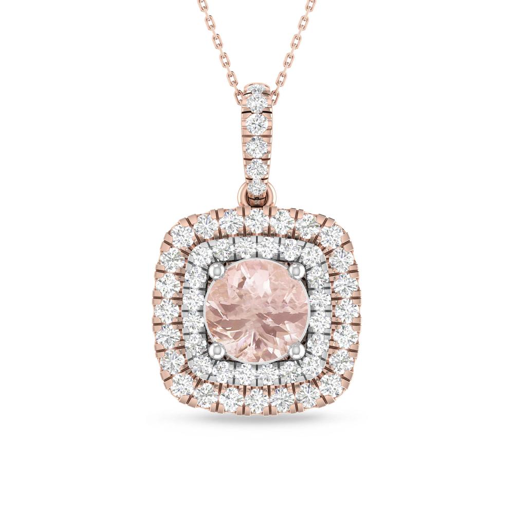 Rose Gold/White Gold - Morganite