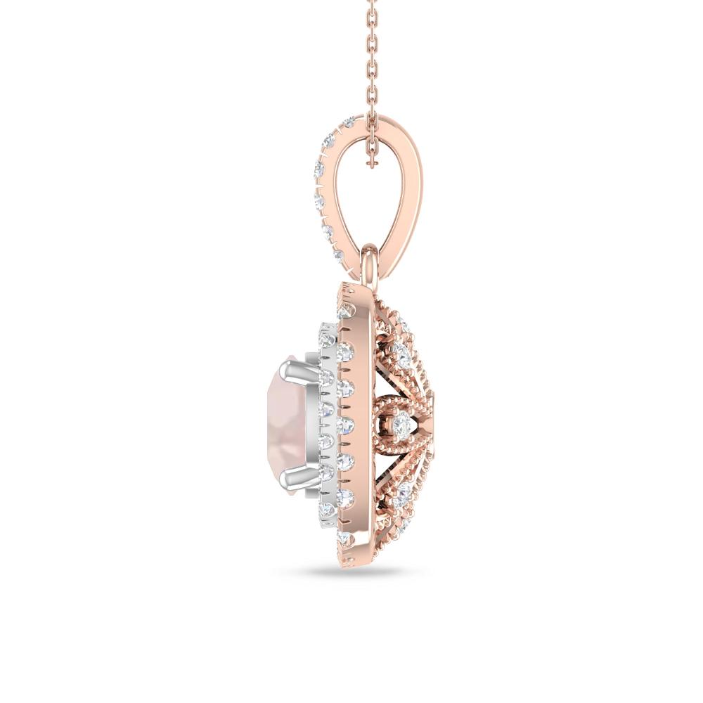 Rose Gold/White Gold - Morganite