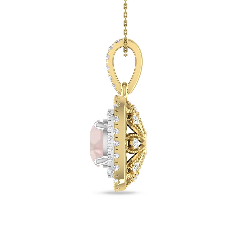 Yellow Gold/White Gold - Morganite