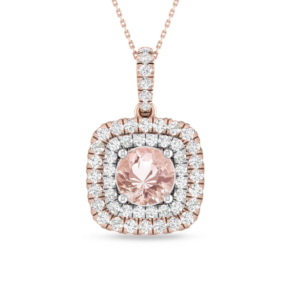 Rose Gold/White Gold - Morganite