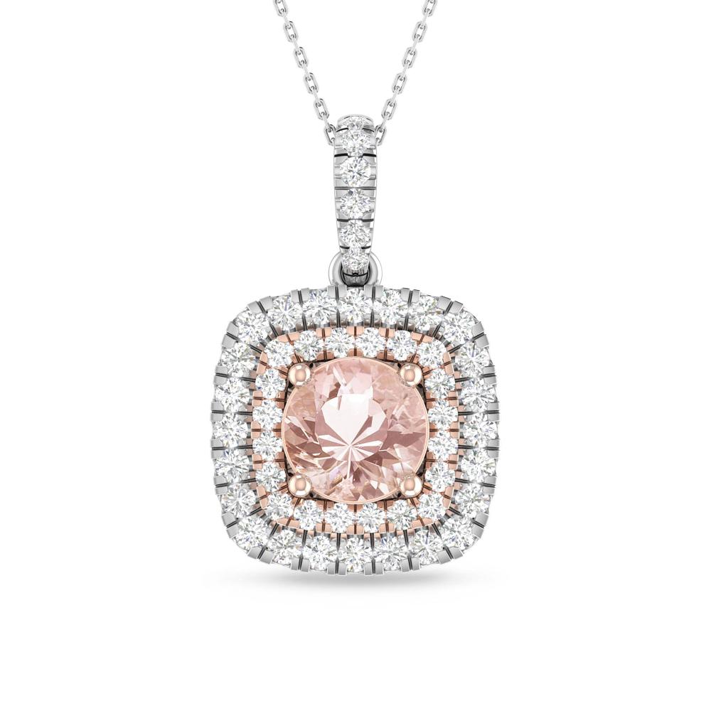 White Gold/Rose Gold - Morganite