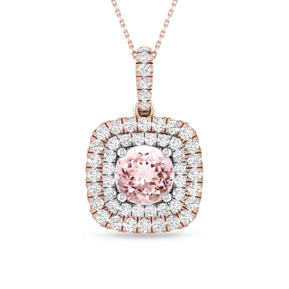 Rose Gold/White Gold - Morganite
