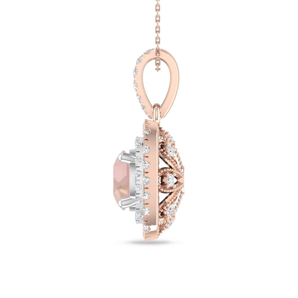 Rose Gold/White Gold - Morganite