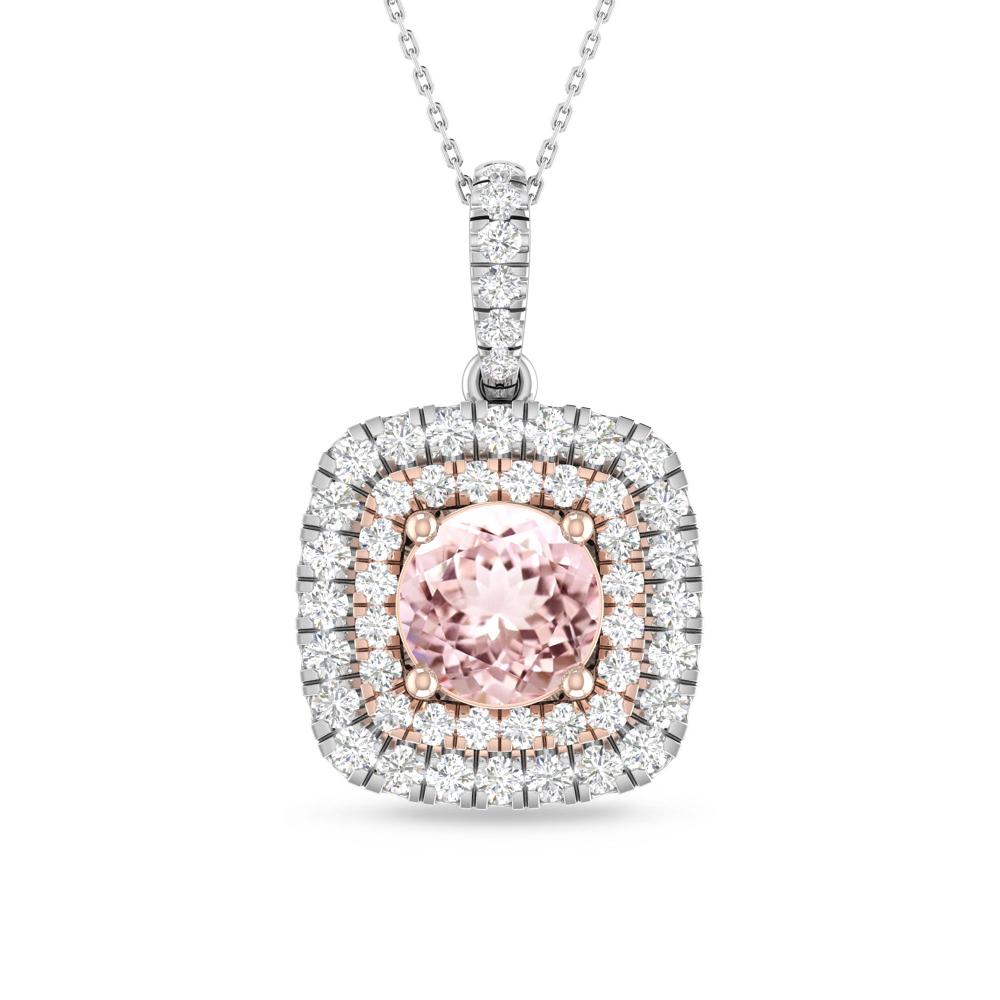 White Gold/Rose Gold - Morganite