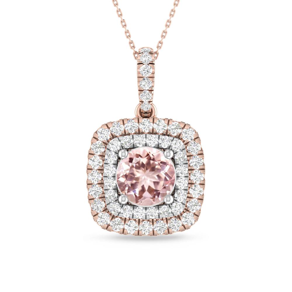 Rose Gold/White Gold - Morganite