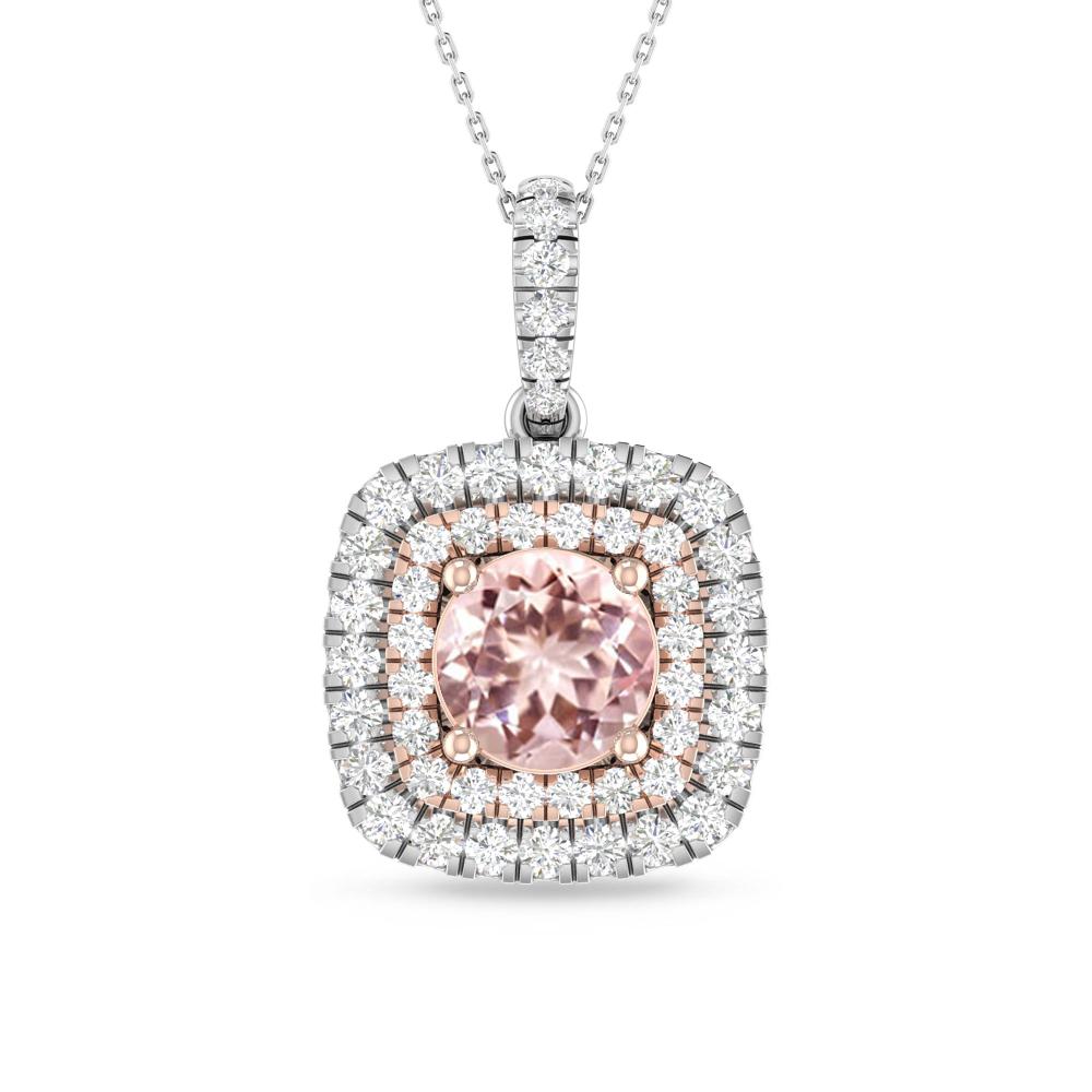 White Gold/Rose Gold - Morganite