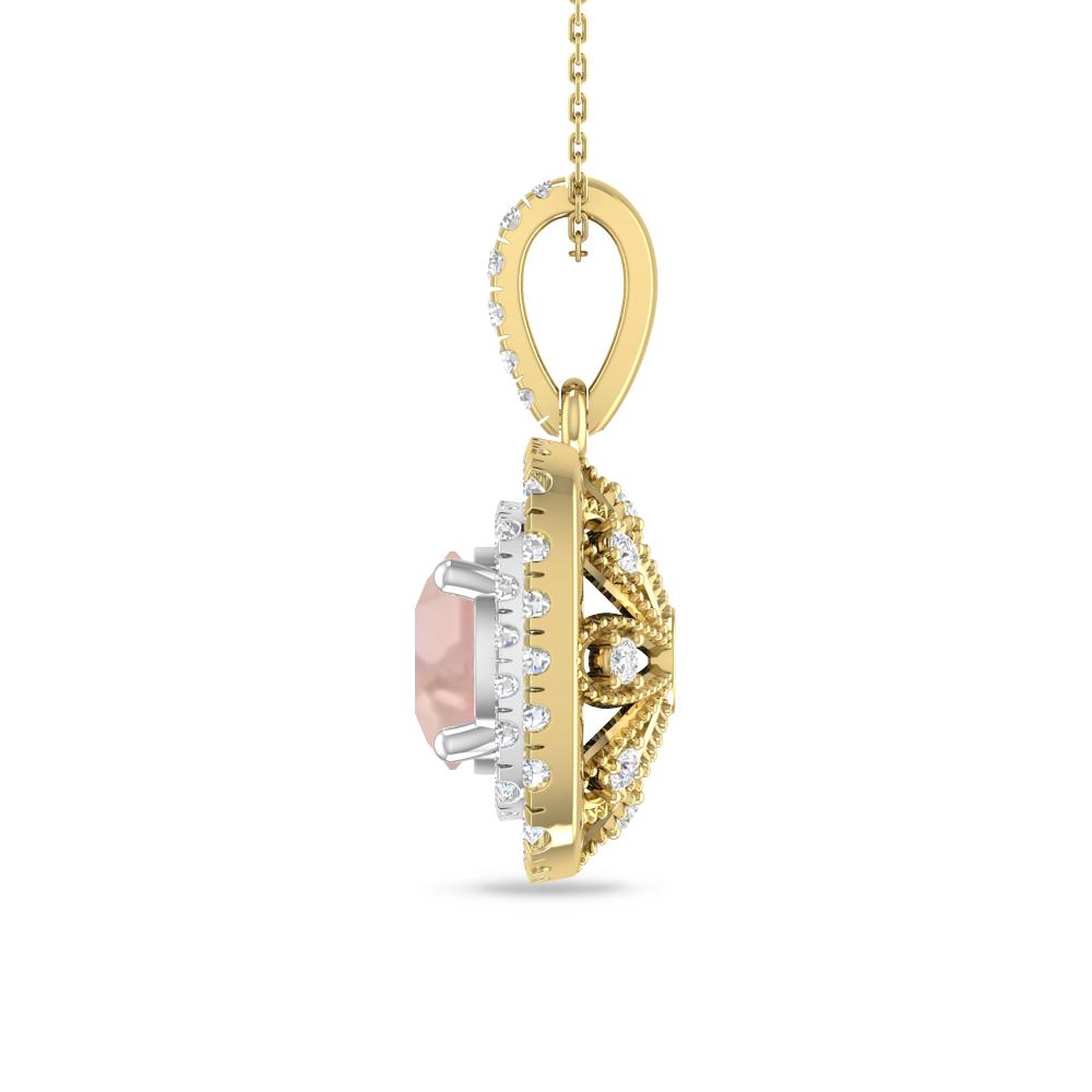 Yellow Gold/White Gold - Morganite