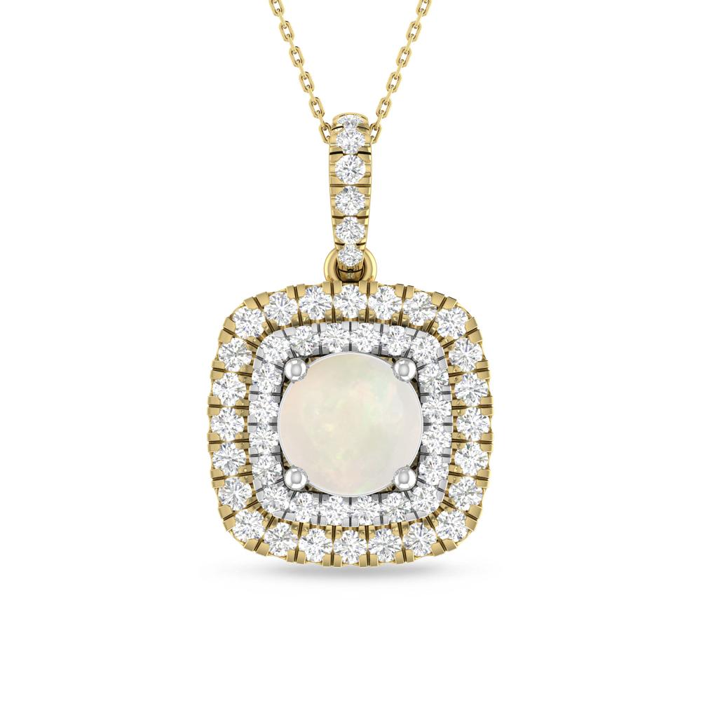 Yellow Gold/White Gold - Opal