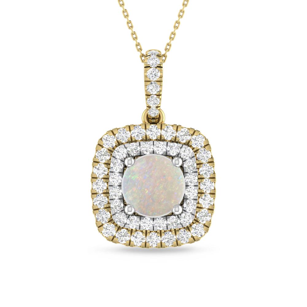 Yellow Gold/White Gold - Opal