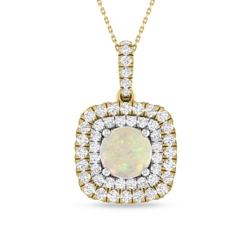 Yellow Gold/White Gold - Opal
