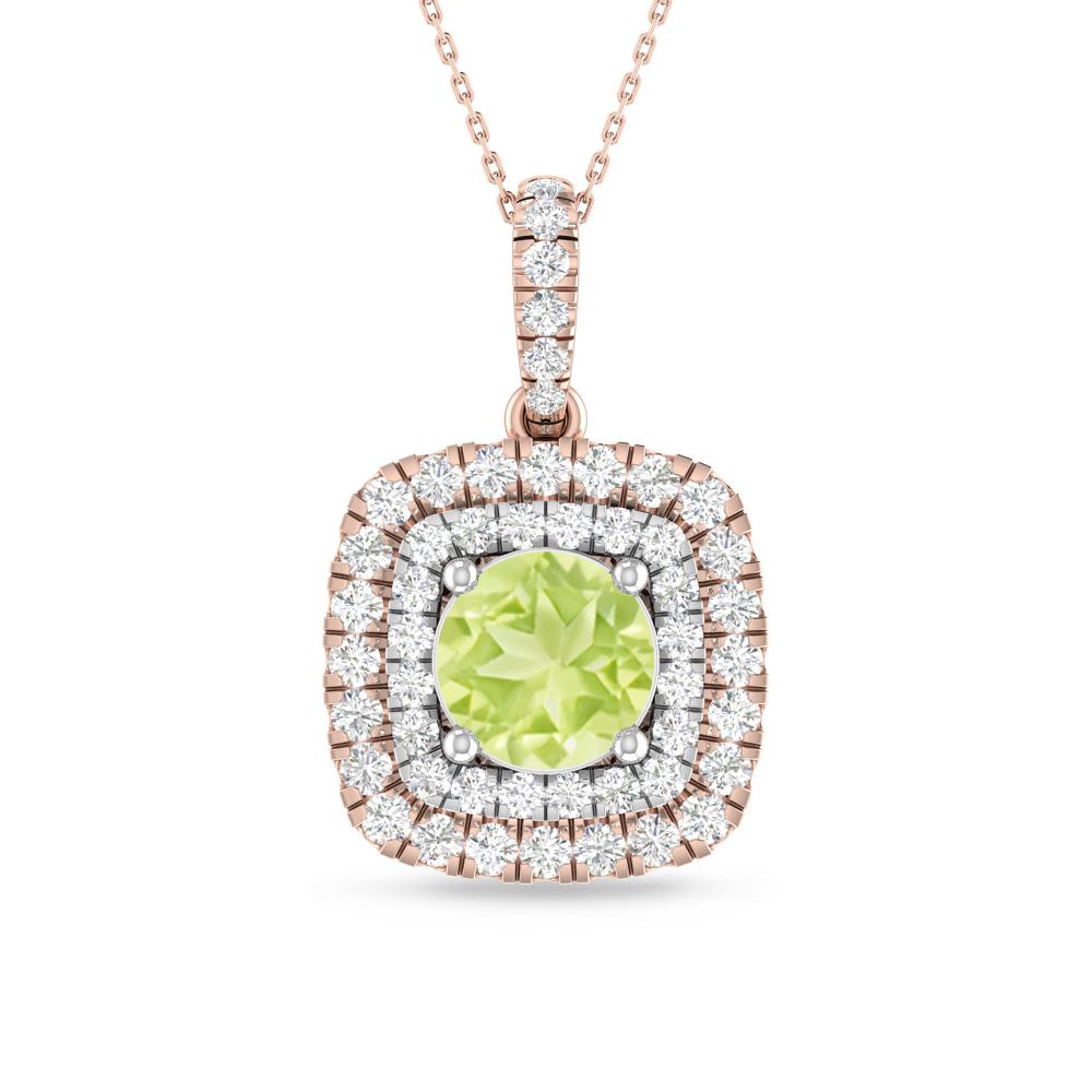 Rose Gold/White Gold - Peridot