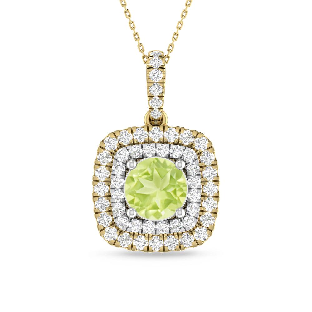 Yellow Gold/White Gold - Peridot