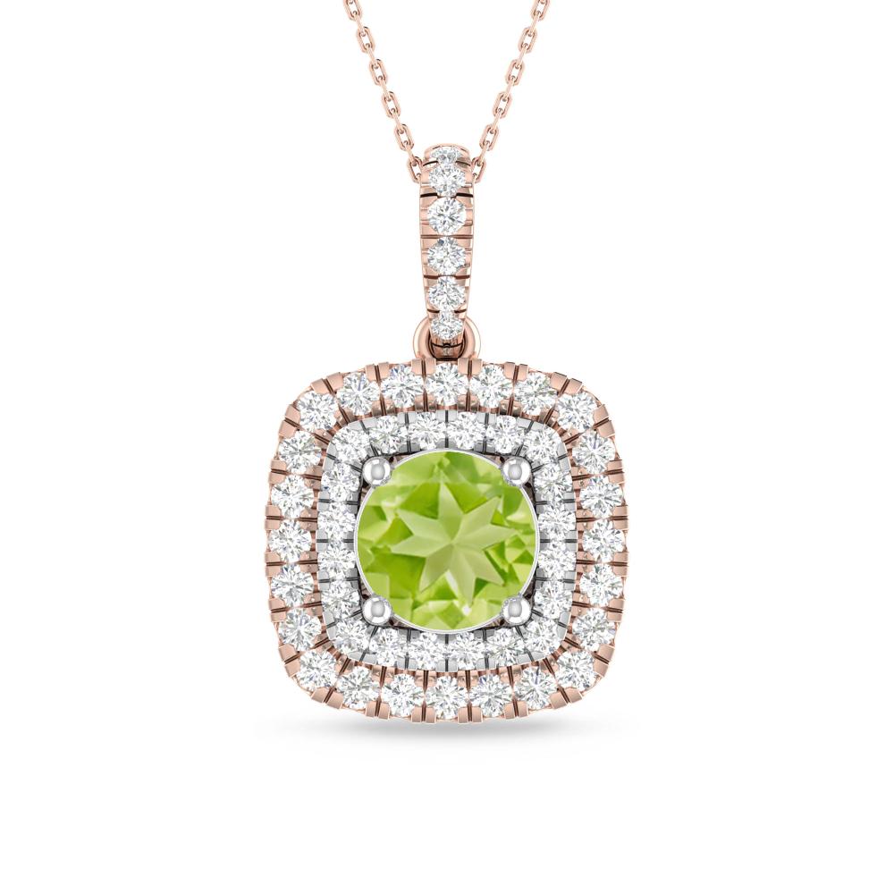 Rose Gold/White Gold - Peridot