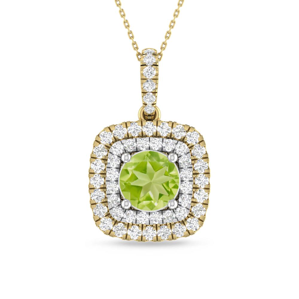 Yellow Gold/White Gold - Peridot