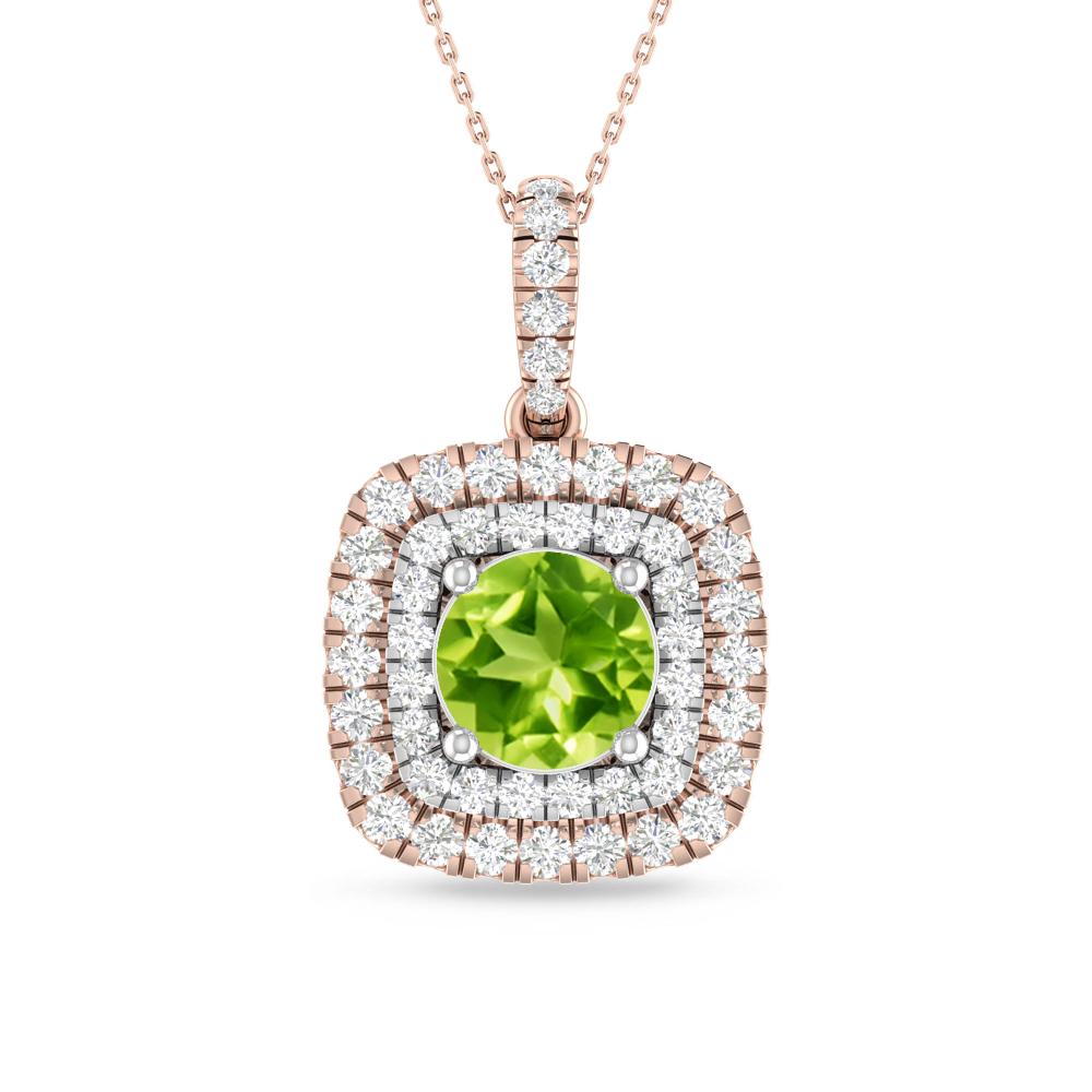 Rose Gold/White Gold - Peridot