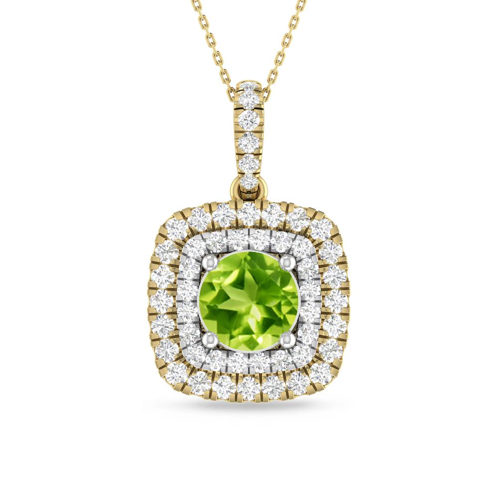 Yellow Gold/White Gold - Peridot